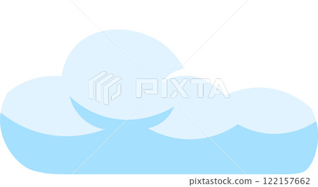 Minimalist vector illustration of a light blue cloud floating in a clear sky, evoking a sense of peace and tranquility, ideal for children s illustrations or weather related projects Minimalist vector illustration of a light blue cloud floating in a clear sky, evoking a sense of peace and tranquility, ideal for children s illustrations or weather related projects 122157662
