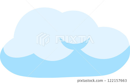 Light blue cloud floating gently in a clear sky, symbolizing good weather, peace, and tranquility. Perfectly capturing the essence of serene and pleasant days Light blue cloud floating gently in a clear sky, symbolizing good weather, peace, and tranquility. Perfectly capturing the essence of serene and pleasant days 122157663