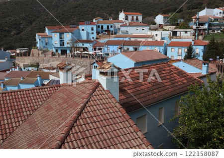 The blue village of Juzcar, Andalusia, Spain The blue village of Juzcar, Andalusia, Spain 122158087