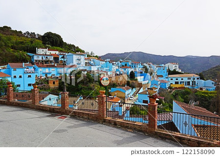 西班牙安達盧西亞朱斯卡爾藍色村莊 西班牙安達盧西亞朱斯卡爾藍色村莊 122158090