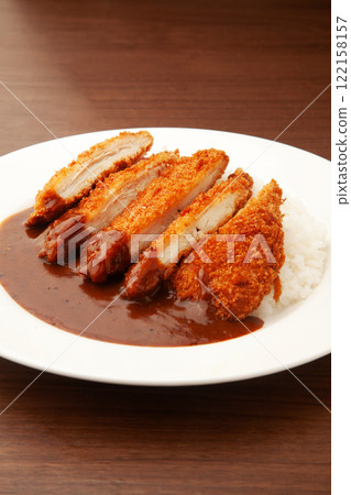 Chicken cutlet curry 122158157