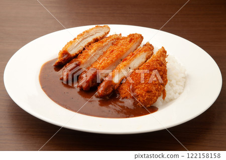 Chicken cutlet curry 122158158