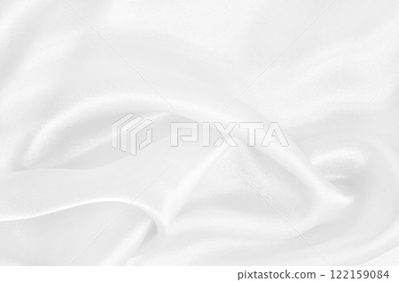 White fabric texture for background and design, beautiful pattern of silk or linen. 122159084