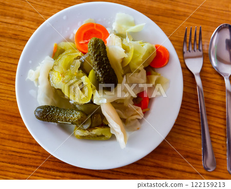 Torshi, assorted pickled vegetables popular turkish dish 122159213