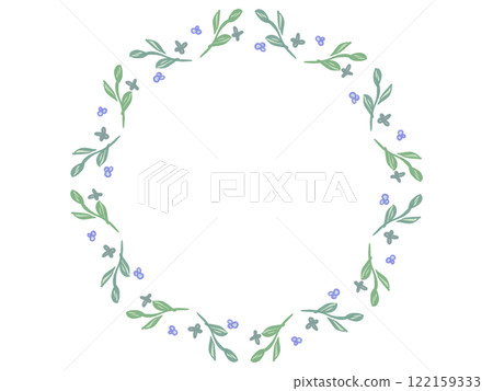 A refreshing hand-drawn frame in blueberry color A refreshing hand-drawn frame in blueberry color 122159333