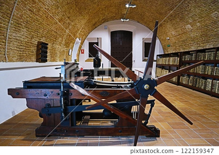 Medieval printing press, Cadiz, Spain Medieval printing press, Cadiz, Spain 122159347