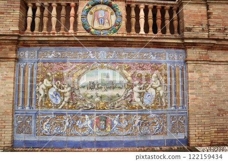 Plaza de España, Seville, Spain 122159434