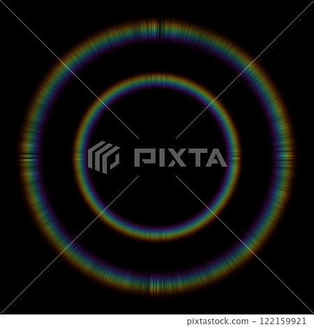 Double rainbow lens flare graphic material light texture material 122159921