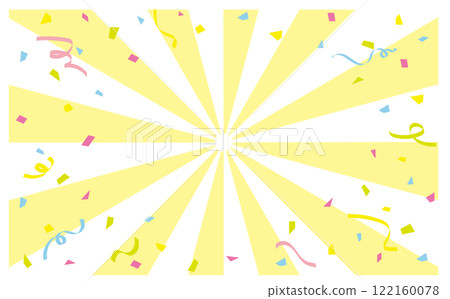 Colorful confetti falling background illustration material 122160078