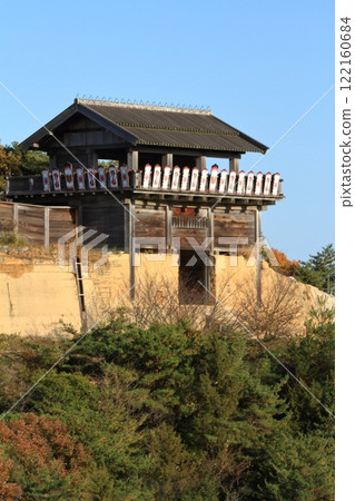 The appearance of the west gate of Kinojo Castle, a mountain castle in the sky 122160684