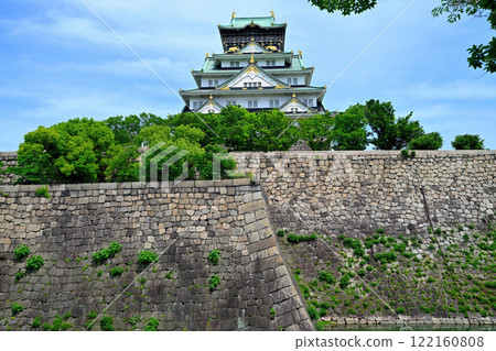"Inui-yagura" and "Sengan-yagura" specially exhibited at "Osaka Castle" 122160808