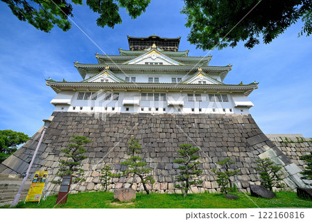 "Inui-yagura" and "Sengan-yagura" specially exhibited at "Osaka Castle" 122160816