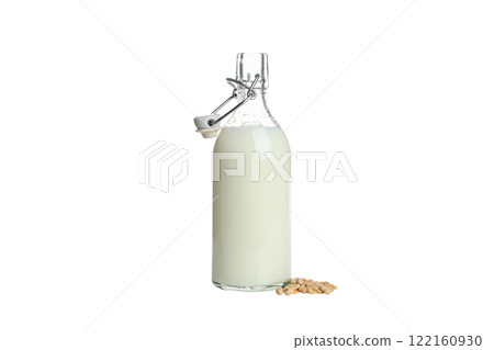 PNG, Soy and milk, isolated on white background 122160930