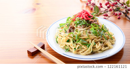 Salt-fried noodles with green onions and soy sauce (a great idea for a yakisoba that doesn't waste green onions) 122161121