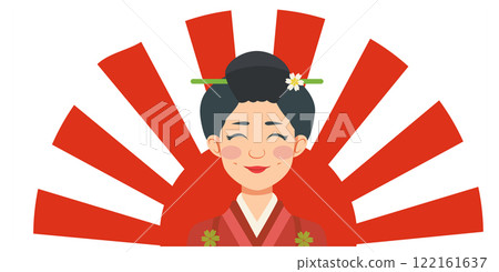 Smiling Woman in Traditional Attire 122161637
