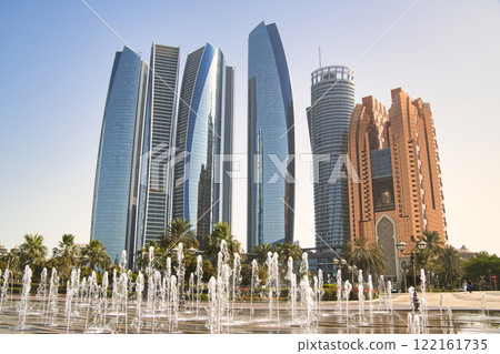 Skyscrapers of the modern city of Abu Dhabi 122161735