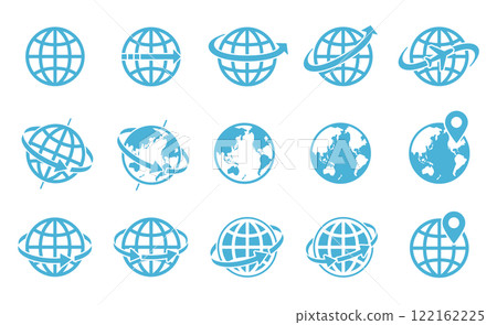 地球地球圖標集圖 122162225