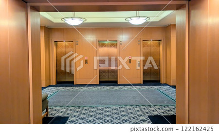 Hotel elevator hall 122162425
