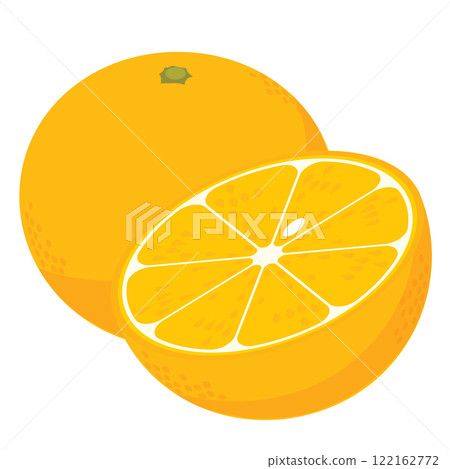 Orange illustration color no lines Orange illustration color no lines 122162772