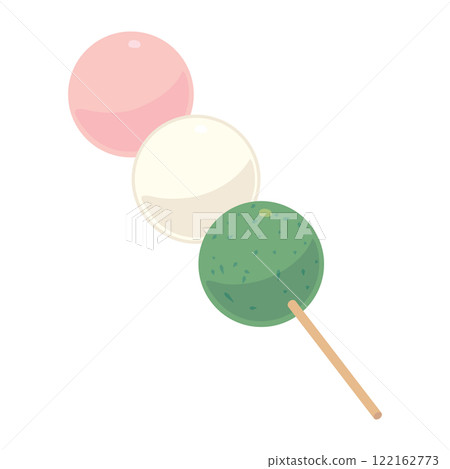 Three-color dumpling illustration, color, no lines Three-color dumpling illustration, color, no lines 122162773
