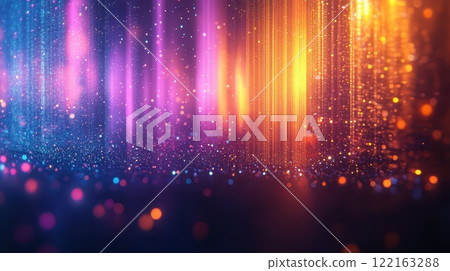 Captivating Cascade of Vibrant Luminous Bokeh Lights Glowing in Dazzling Kaleidoscopic Display Captivating Cascade of Vibrant Luminous Bokeh Lights Glowing in Dazzling Kaleidoscopic Display 122163288