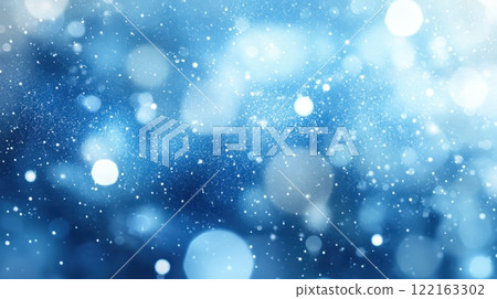 Gentle Rain Covered Glass with Overlapping Bokeh Lighting Effects 122163302