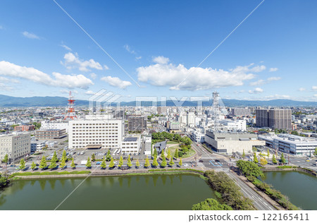 Saga City, Saga Prefecture Saga Cityscape seen from the Saga Prefectural Government Observatory (north) Saga City, Saga Prefecture Saga Cityscape seen from the Saga Prefectural Government Observatory (north) 122165411