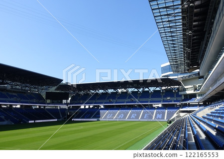 Peace Stadium: A soccer stadium with beautiful grass Peace Stadium: A soccer stadium with beautiful grass 122165553