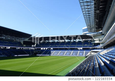 Peace Stadium: A soccer stadium with beautiful grass Peace Stadium: A soccer stadium with beautiful grass 122165554