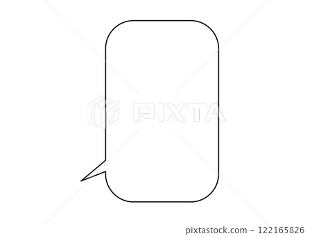 vertical speech bubble 122165826
