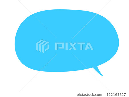 light blue speech bubble 122165827