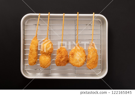 什錦炸串（釀茄子、蓮藕、馬鈴薯、鵪鶉蛋、豬腿肉） 122165845