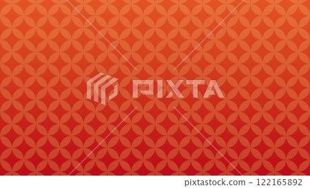 Shippo red gradation background vector Japanese pattern 122165892
