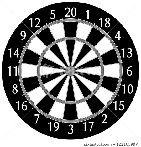 Dart board 122165997