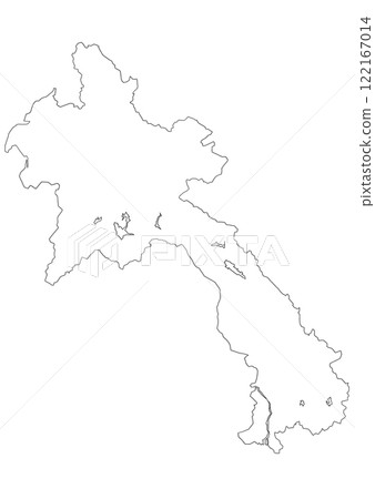 Blank map of Laos 122167014