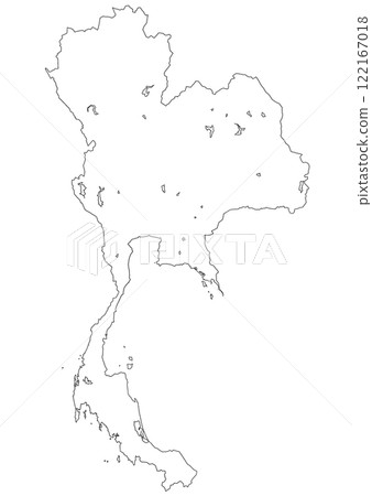 空白地圖泰國 空白地圖泰國 122167018
