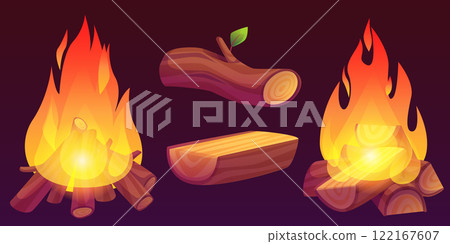 Firewood burning set 122167607