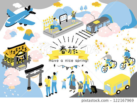 人們享受春遊 122167969