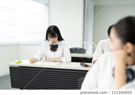 High school students at a cram school High school students at a cram school 122168009