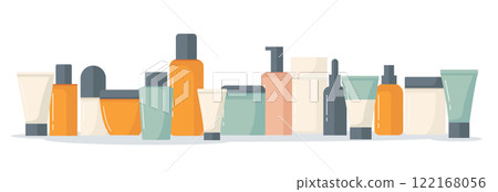 Group of skincare products vector illustration 122168056