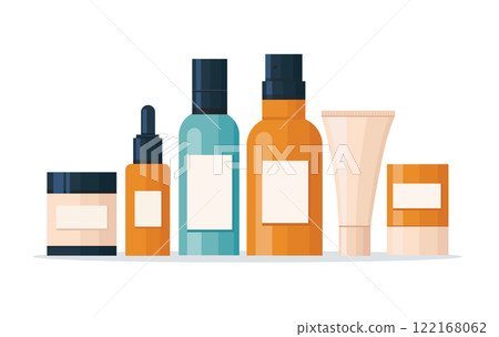 Group of skincare products vector illustration 122168062