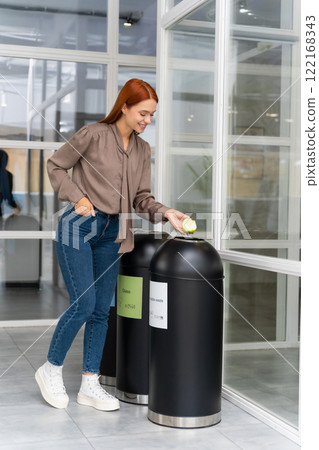 Close up picture of containers for waste sorting Close up picture of containers for waste sorting 122168343