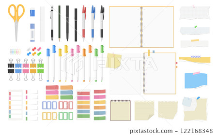 文具套組、普通筆記本、便條紙、筆、書寫用具 122168348