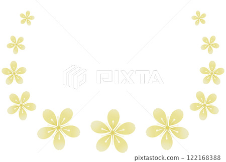 yellow cherry blossom frame yellow cherry blossom frame 122168388