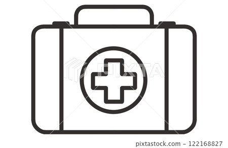 First aid kit disaster prevention icon illustration First aid kit disaster prevention icon illustration 122168827