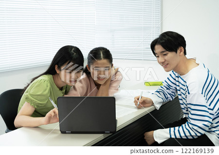 High school students at a cram school High school students at a cram school 122169139