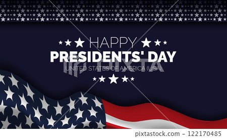Happy Presidents Day card, Background, poster Vector illustration. Happy Presidents Day card, Background, poster Vector illustration. 122170485