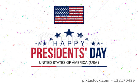 Happy Presidents Day card, Background, poster Vector illustration. Happy Presidents Day card, Background, poster Vector illustration. 122170489