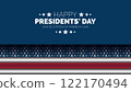 Happy Presidents Day card, Background, poster Vector illustration. 122170494