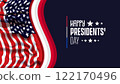 Happy Presidents Day card, Background, poster Vector illustration. 122170496